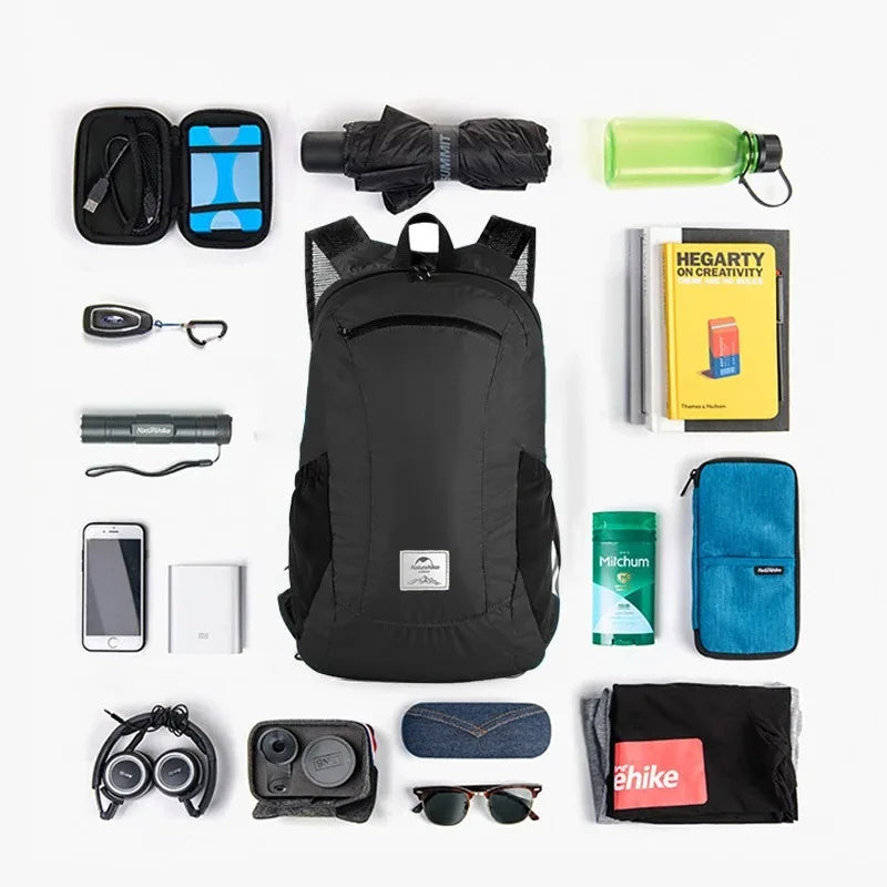 Naturehike Ultra Lightweight Nylon Hiking Travel Backpack