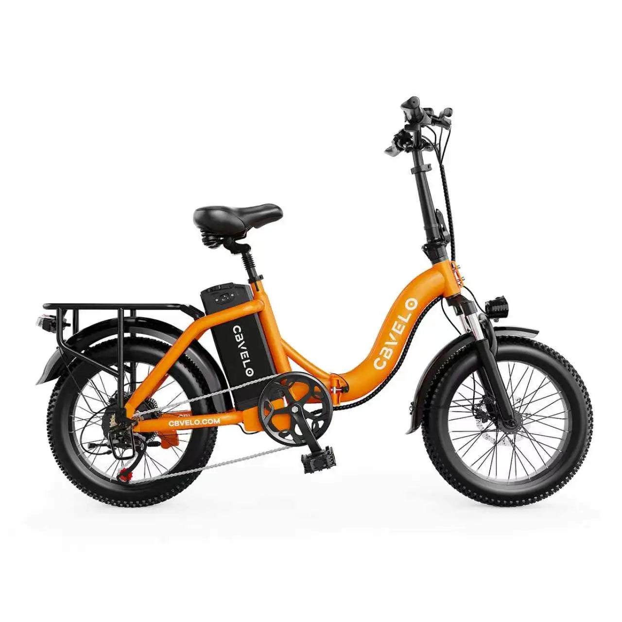 1000W Peak 20" Fat Tire Foldable Electric Bike, 48V 20Ah Removable Battery, All Terrain Adult Commuter Ebike Cybervelo Mars700