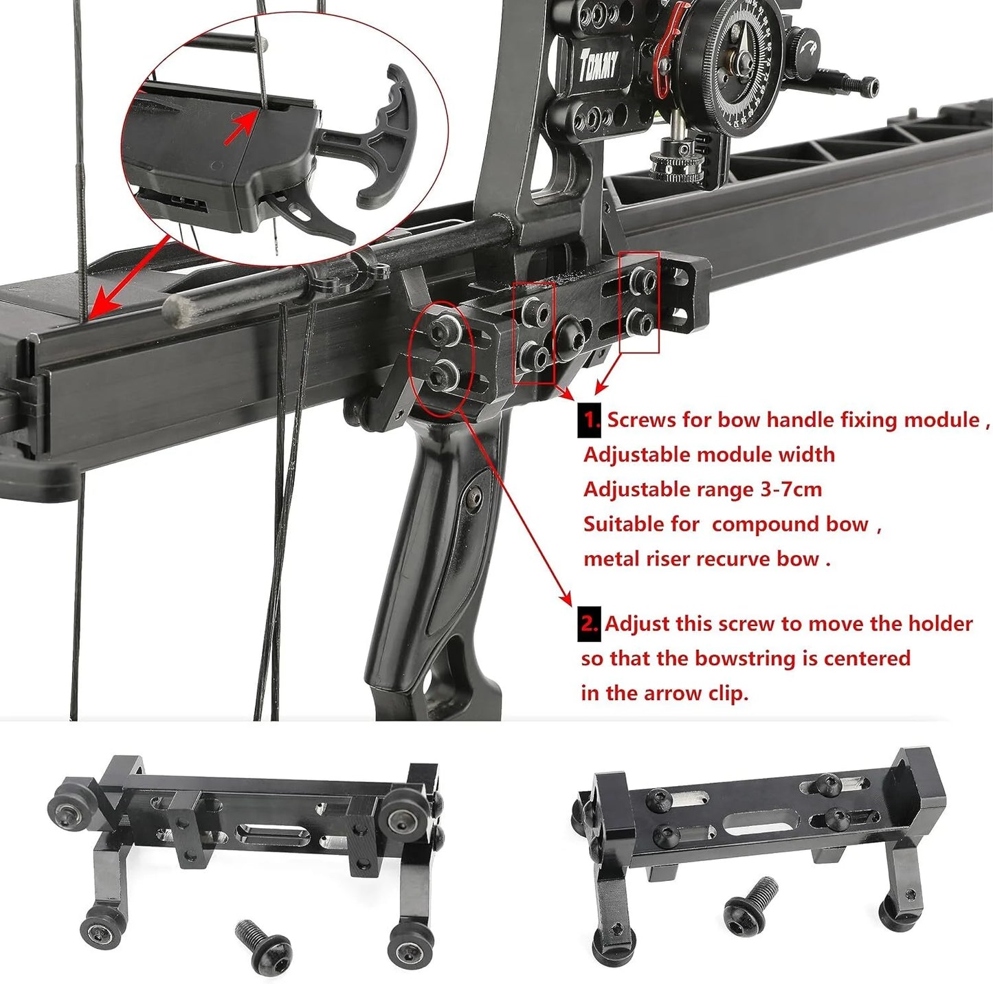 Rapid Fire Six Arrow Archery Magazine Launcher For Compound Bows
