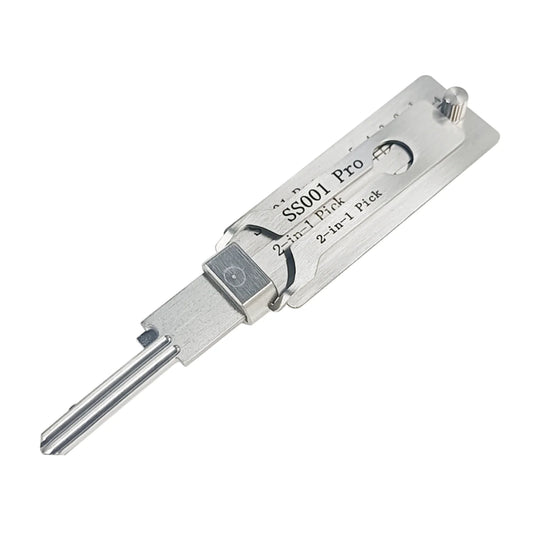 SS001 pro Stainless Steel Key Decoder 2 In 1 Precision Hook & Pick Set Lock Decoder O-ring Pickup Kit Maintenance Repair Hand Tools