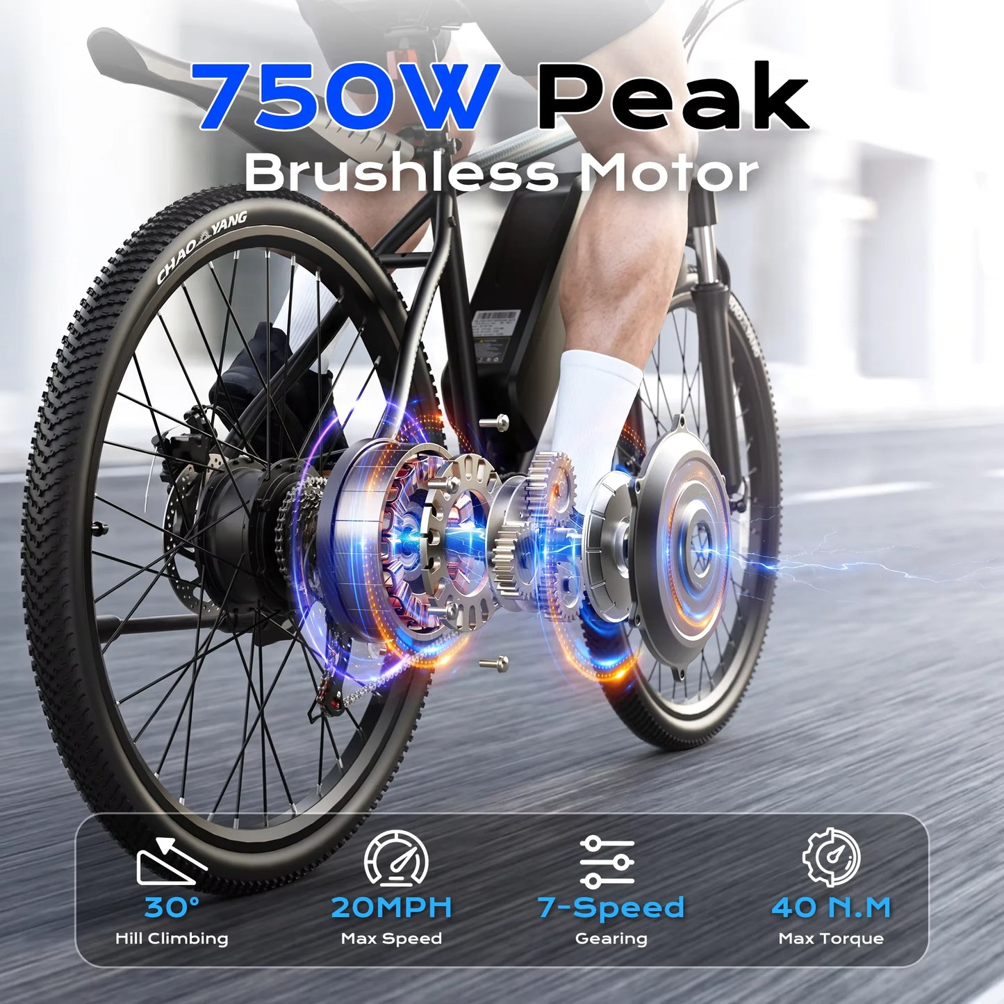 Defier 1.1 Electric Mountain Bike With 750W Peak Motor