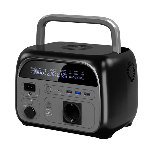 Ctolity 345Wh 500W Portable Power Station LiFeP04 Battery with 2x 600W (1200W Surge) AC Outlets for Outdoor Camping RV Home