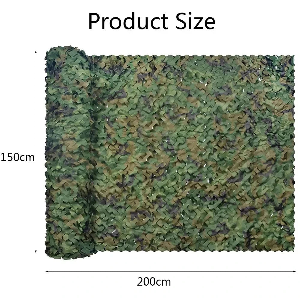 Camouflage Net Bulk Roll - Shade Net for Hunting, Home Decor, Paintball, Bird Watching Camping Car Cover tree stand hunting