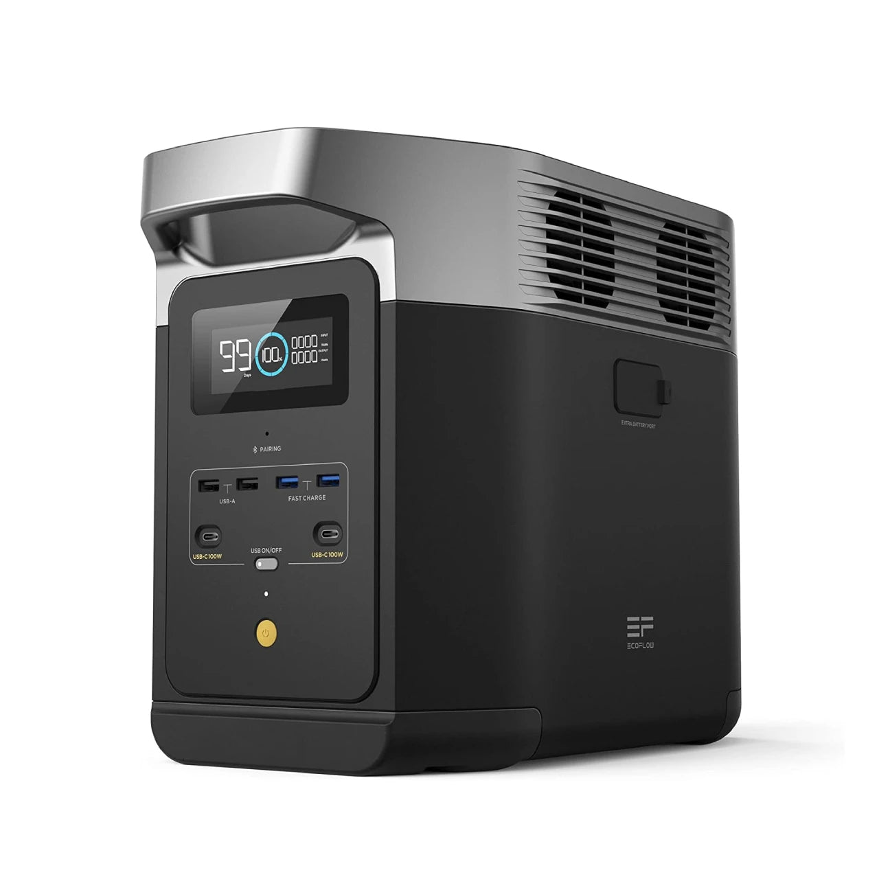 ECOFLOW Solar Generator DELTA 3 Classical Dark 1000, 1024Wh LiFePO4 Battery Portable Power Station, 1800W AC/100W USB-