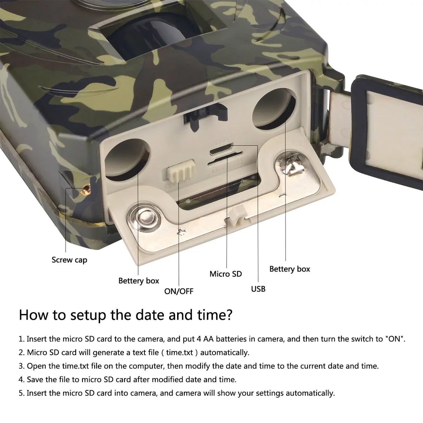 Tensdarcam Hunting Trail Camera Night Vision With Motion Activated