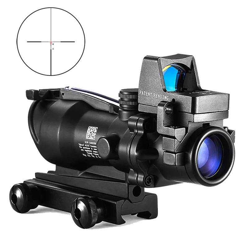 Nabila Adjustable Red Dot And 4x Scope Set For Hunting