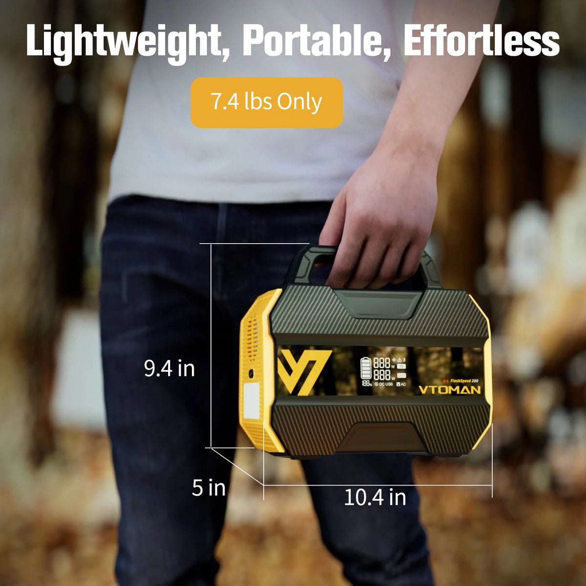 VTOMAN FlashSpeed 300 Portable Power Station For Camping Travel