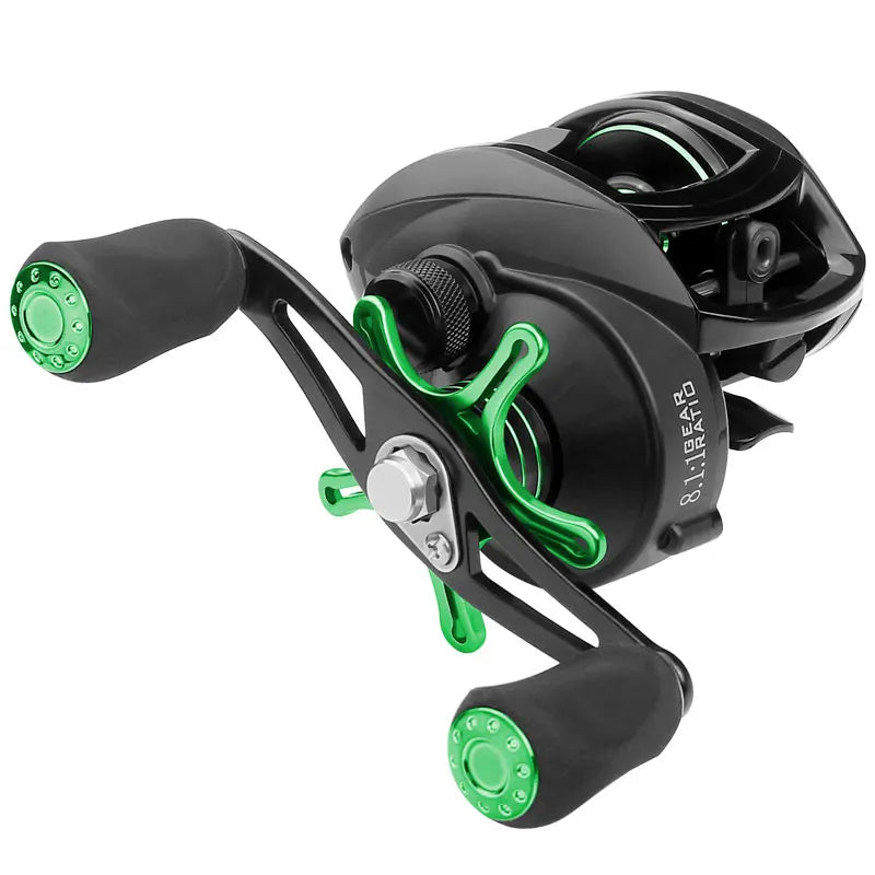 CHILENT Baitcaster Reel Fishing Wheel 12+1BB 8.1:1 Gear Ratio 8Kg Max Drag For Freshwater Saltwater Special Price Iteam