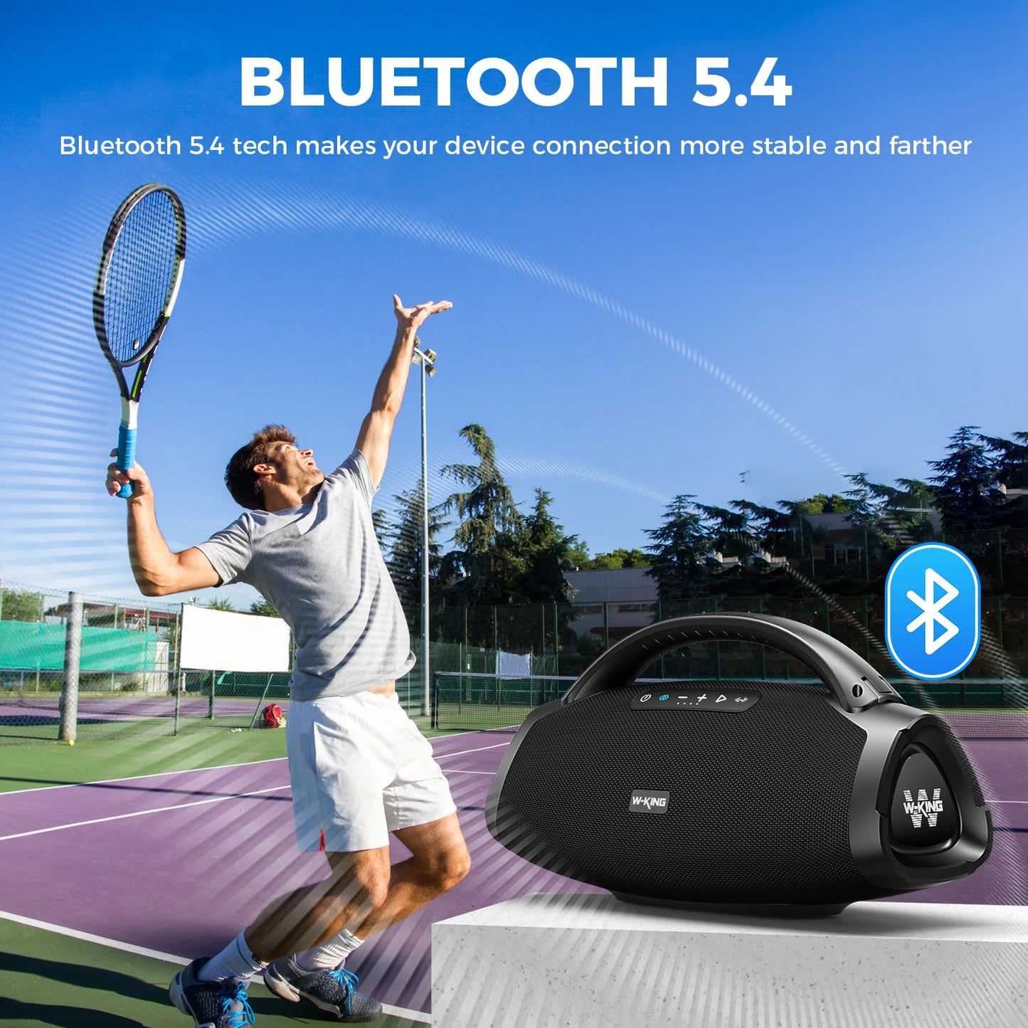 W-King X20 Portable Bluetooth Speaker IPX7 Waterproof Wireless Boombox