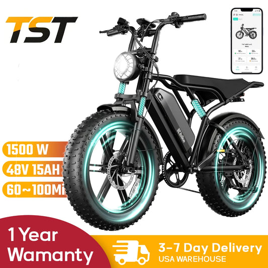 TS TST GRP LLC TST R002 1500W Electric Mountain Bike