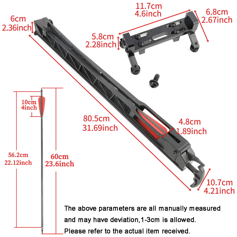Rapid Fire Six Arrow Archery Magazine Launcher For Compound Bows