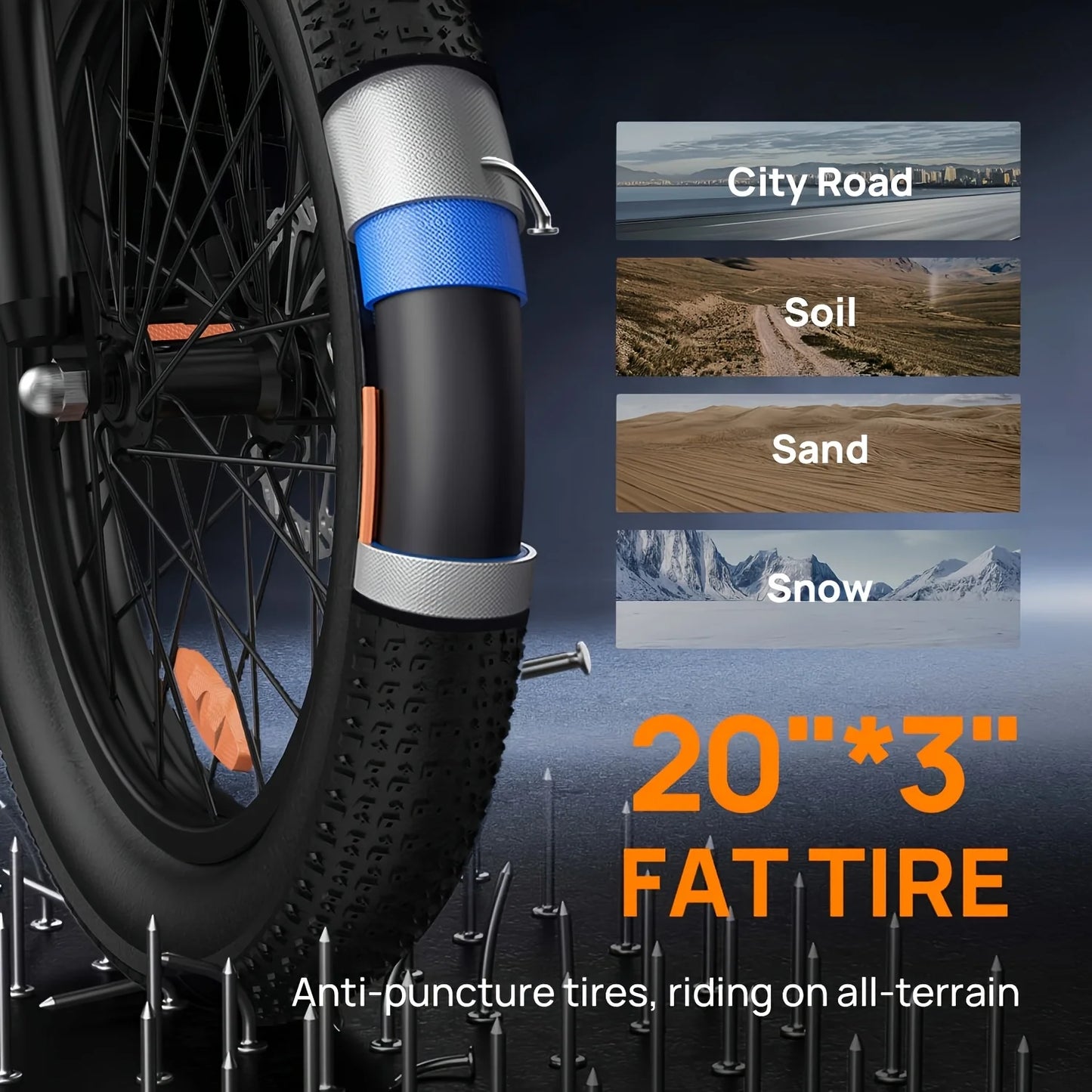 URLIFE E20 1000W Electric Bike With Dual Disc Brakes