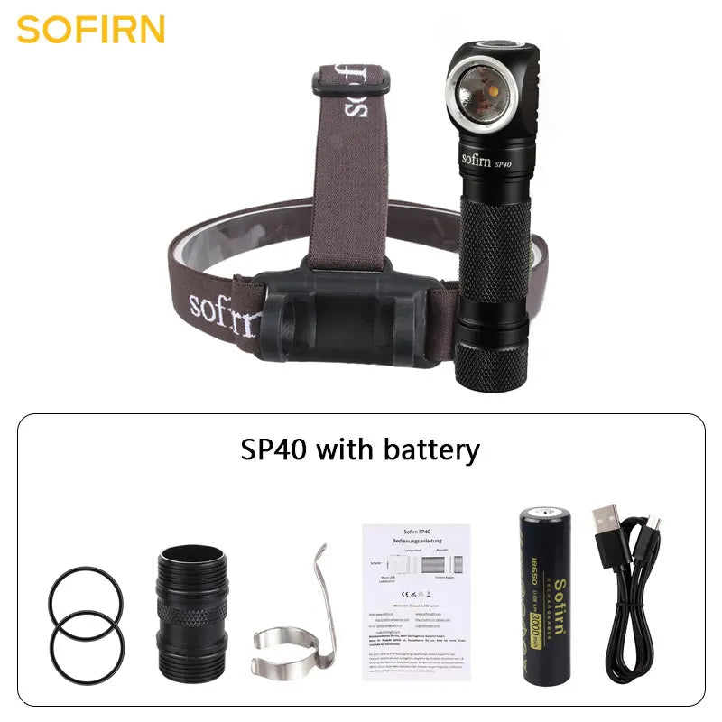 SOFIRN SP40 SC21PRO IF22A H25S SD09L SC29 SC31PRO SC13 SC33 Powerful Rechargeable LED Flashlight EDC Torch Shipping From US
