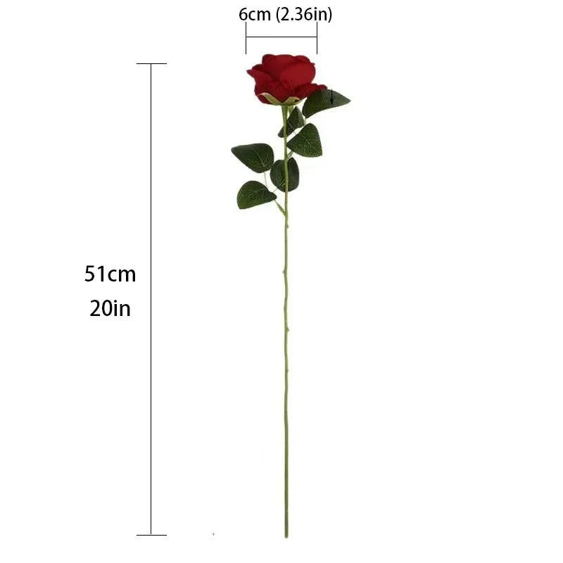 Artificial Rose Flowers Bouquet Branches For Wedding And Home Decor