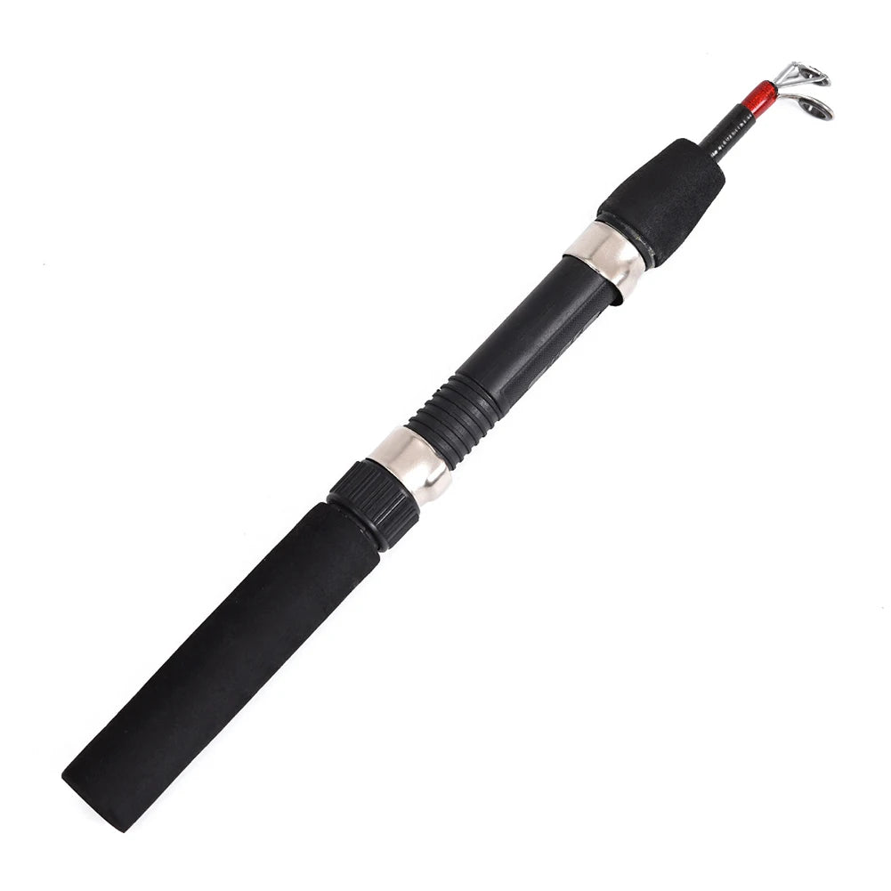 Ice Winter Fishing Rod with Reel Combo 62cm Ultralight Mini Telescopic Ice Fishing Rods Outdoor Feeder Fishing Pole Wheel Set