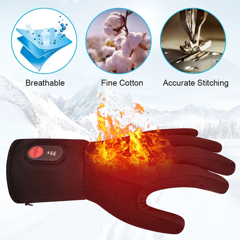 Savior Heat Rechargeable Electric Heated Gloves For Cold Weather