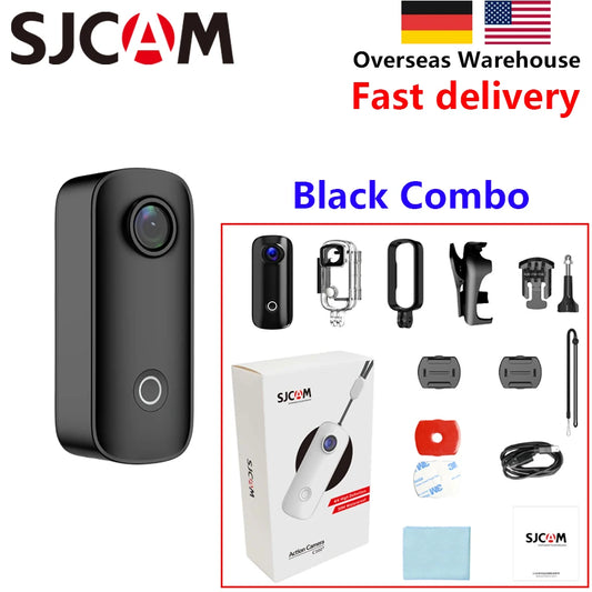 SJCAM 4K FHD 1080P Action Camera 4K30FPS No Screen Wifi 120°Wide Angle 30M Waterproof Bicycle Helmet Outdoor Mini Sports Cameras