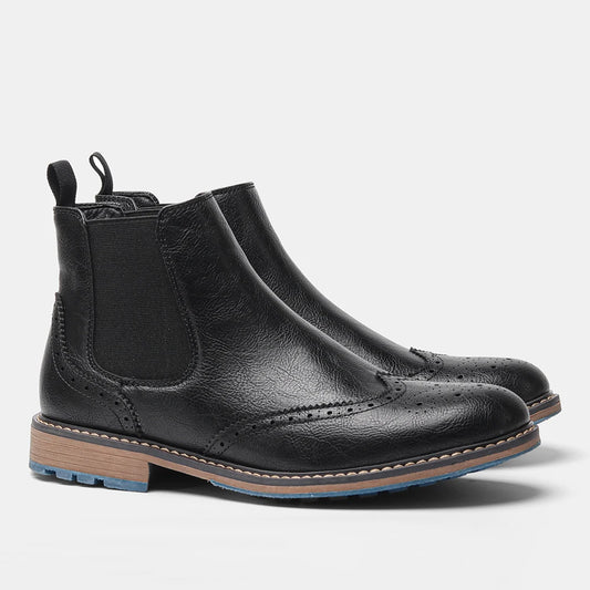 Classical Men Boots 2026 Fashion Comfortable Spring Leather Boots with Zipper