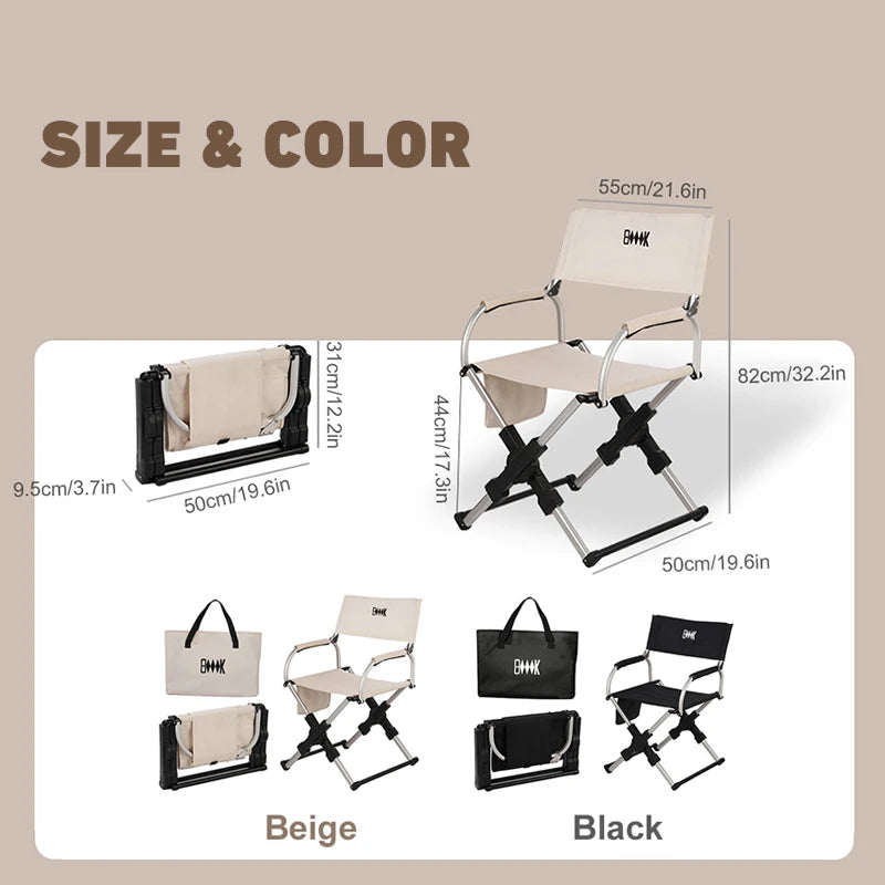 BRS Folding Director Chair for Camping Fishing Beach and Travel