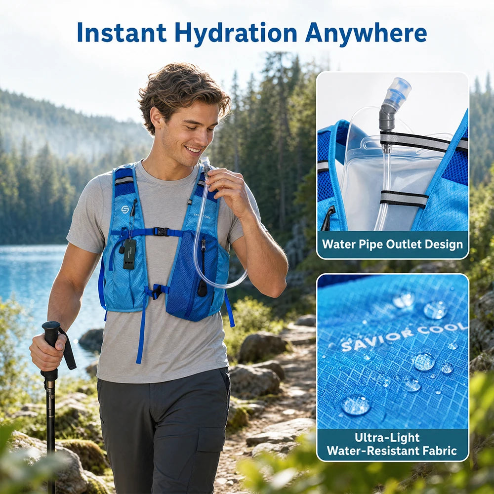 Advanced Cooling Vest With Refrigeration Technology And Water Bladder