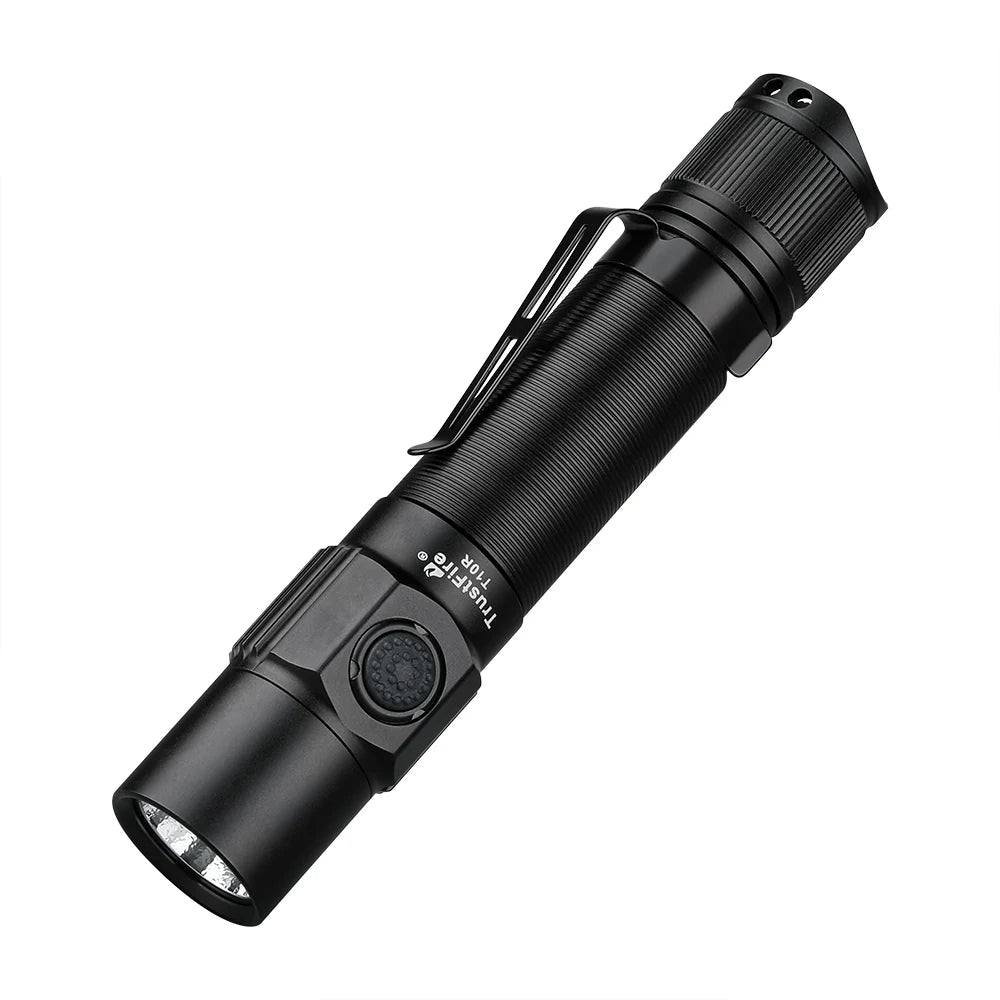 Trustfire T10R  Led Flashlight 1800 Lumen Powerful Type C USB Rechargeable 18650 Torch Lamps High Power Lamp Dual Switch