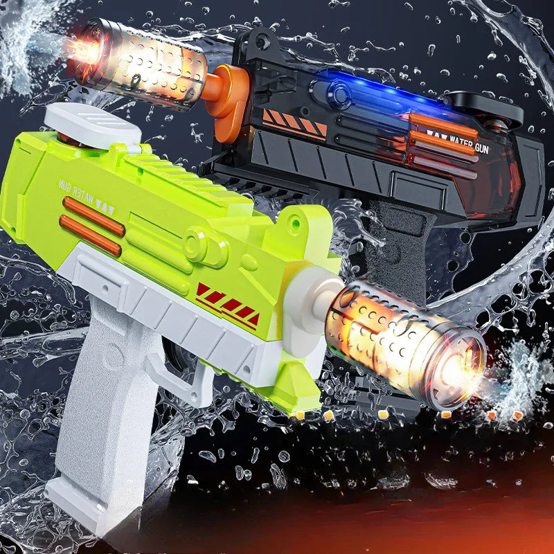 Electric Water Gun Toy High Speed Continuous Fully Automatic Splashing Water Gun Black Fire Adults Kids Boys Outdoor Party Gifts