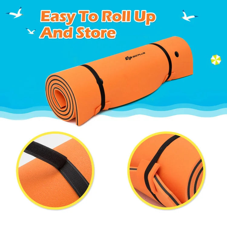 Folding 3 Layer Water Floating Pad for Recreation/Relaxing