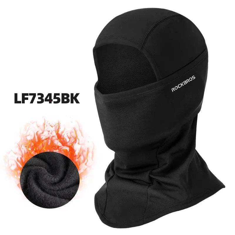 ROCKBROS Winter Balaclava Face Mask Fleece Thermal Windproof For Cycling
