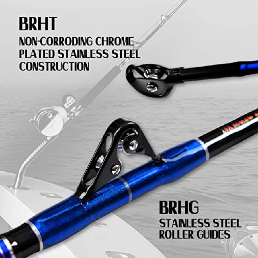 Saltwater Offshore Trolling Fishing Rod With Roller Guides