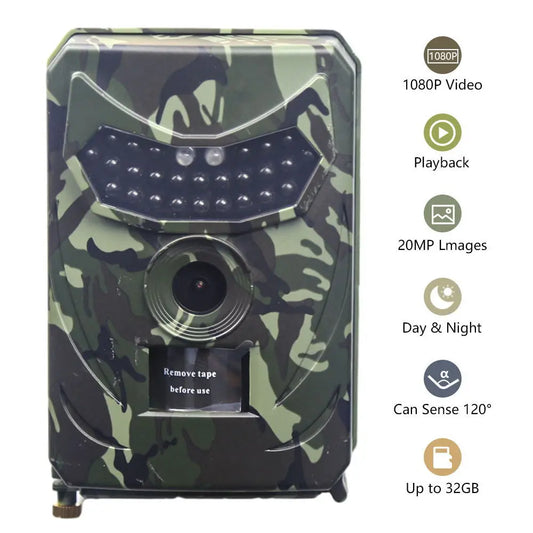 Tensdarcam Outdoor Hunting Camera 12MP Trail Wildlife Detector Night Vision