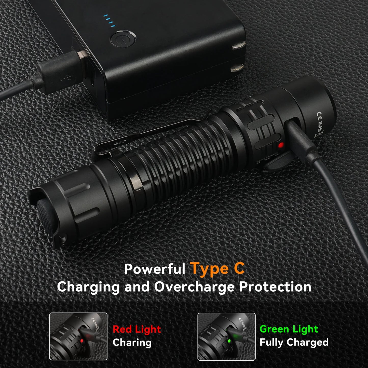 Wurkkos TD02 Flashlight 2000 Lumens Rechargeable Aluminum