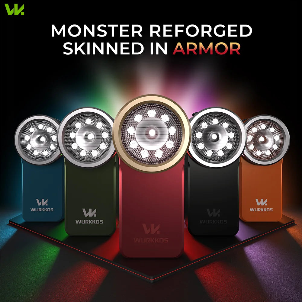 Wurkkos HD03 680LM Mini Clip Flashlight Rechargeable with Colorfull Light  for Outdoors Local Shipment from Overseas Warehous