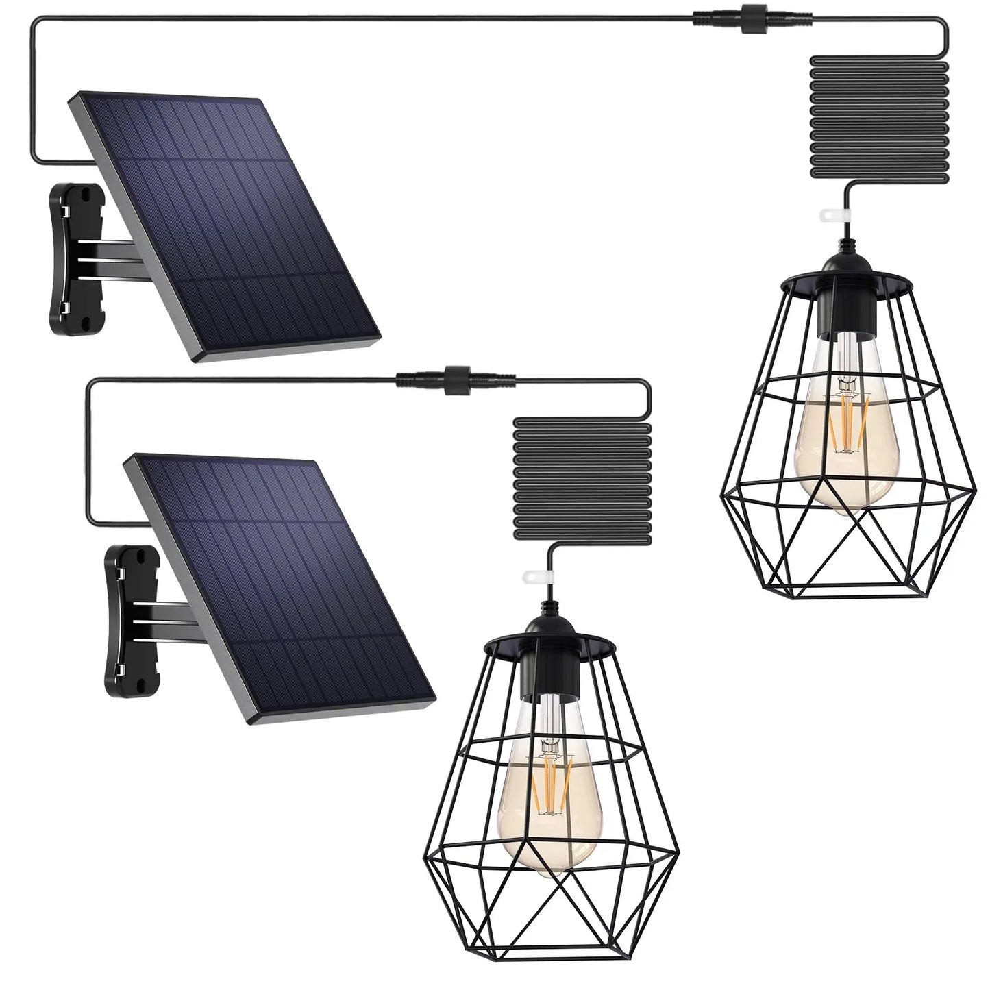 Intelamp Waterproof Solar Pendant Lights For Indoor And Outdoor