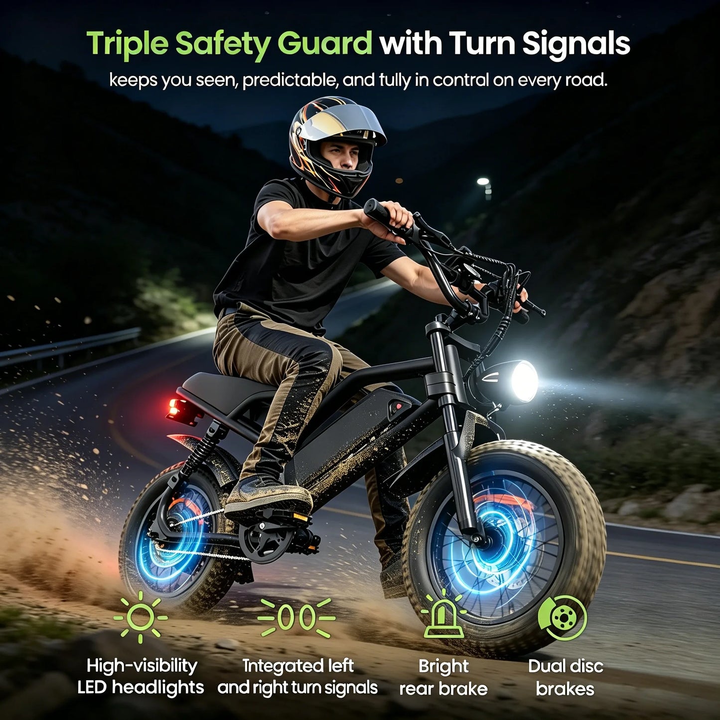 Eilleo Spacewalk 1500W Full Suspension Fat Tire Electric Bike