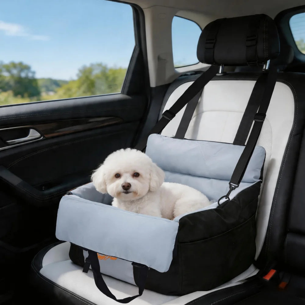Borwart Portable Dog Car Booster Seat With Washable Cover