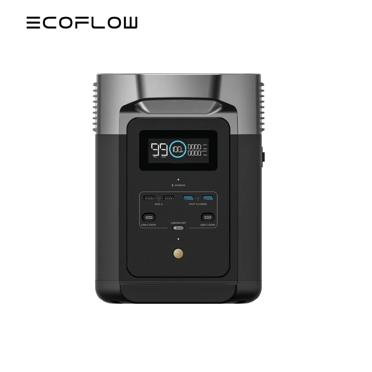 ECOFLOW Solar Generator DELTA 3 Classical Dark 1000, 1024Wh LiFePO4 Battery Portable Power Station, 1800W AC/100W USB-
