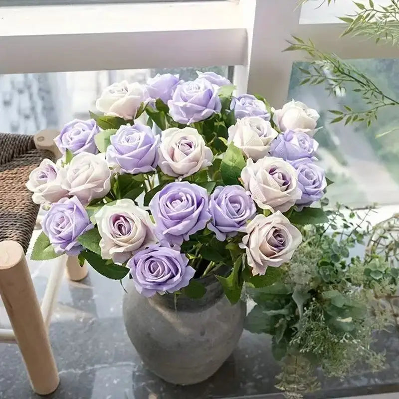 Artificial Rose Flowers Bouquet Branches For Wedding And Home Decor