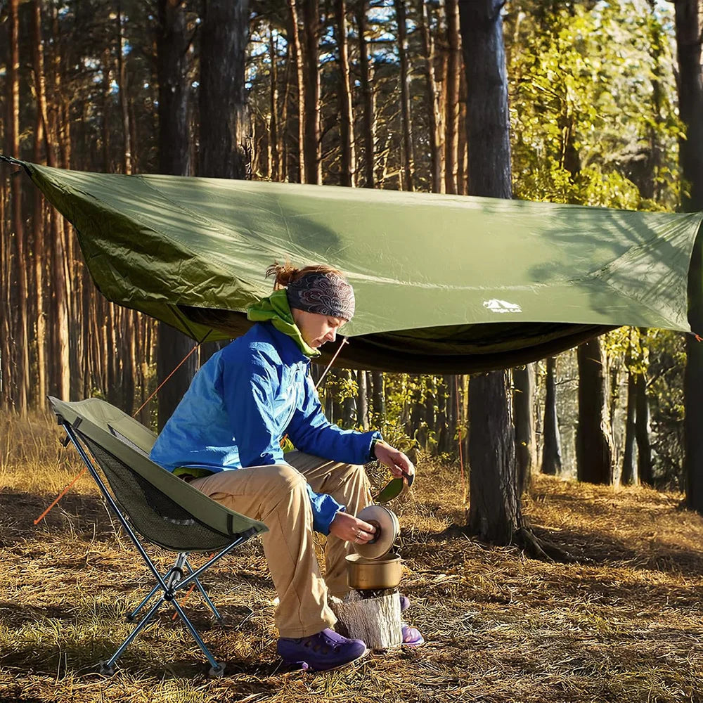Night Cat Camping Hammock Tent With Waterproof Bug Net