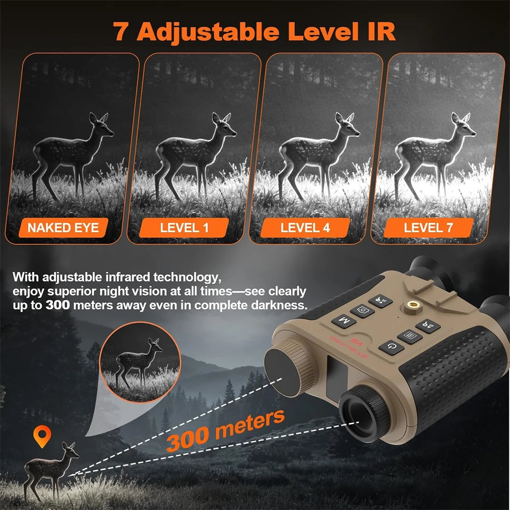 GTMEDIA V6 Infrared Night Vision Binoculars With 8X Digital Zoom