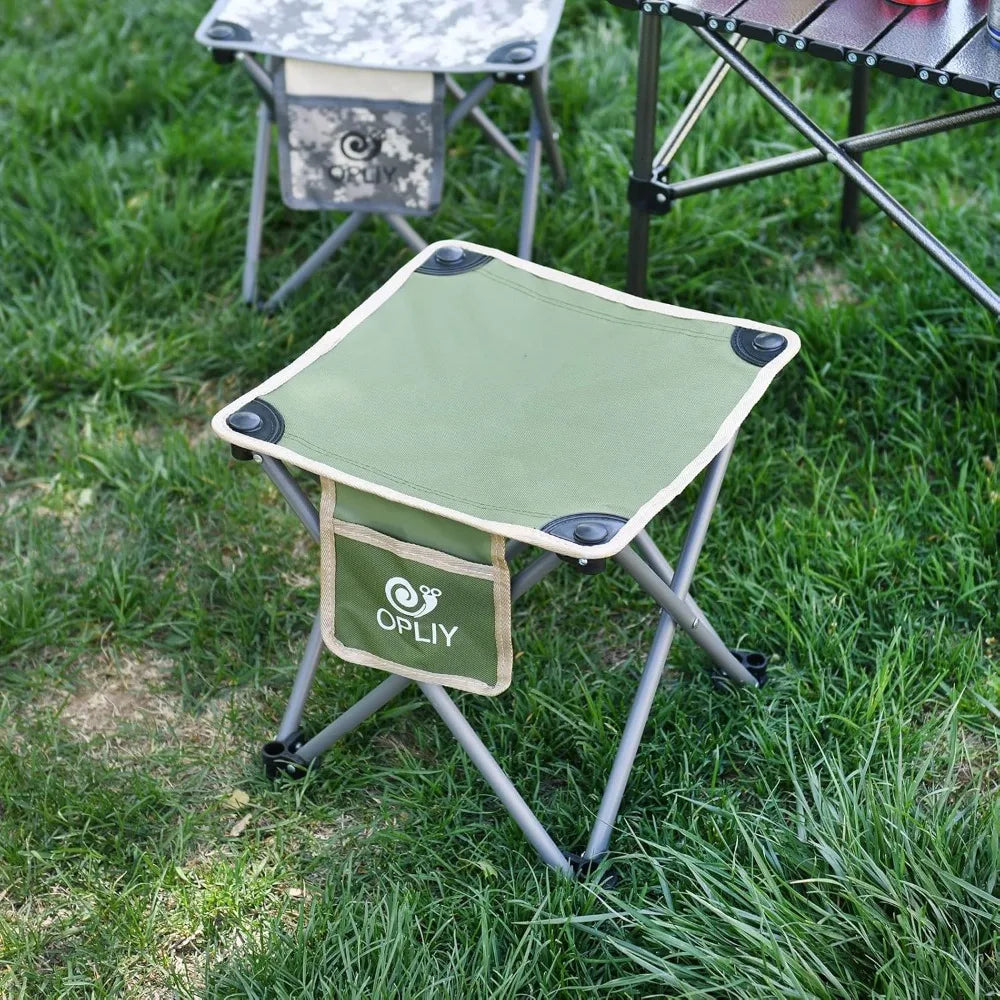 Portable Folding Camping Stool Lightweight Outdoor Chair for Hiking Fishing Garden Beach with Carry Bag