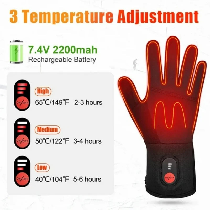 Savior Heat Rechargeable Electric Heated Gloves For Cold Weather