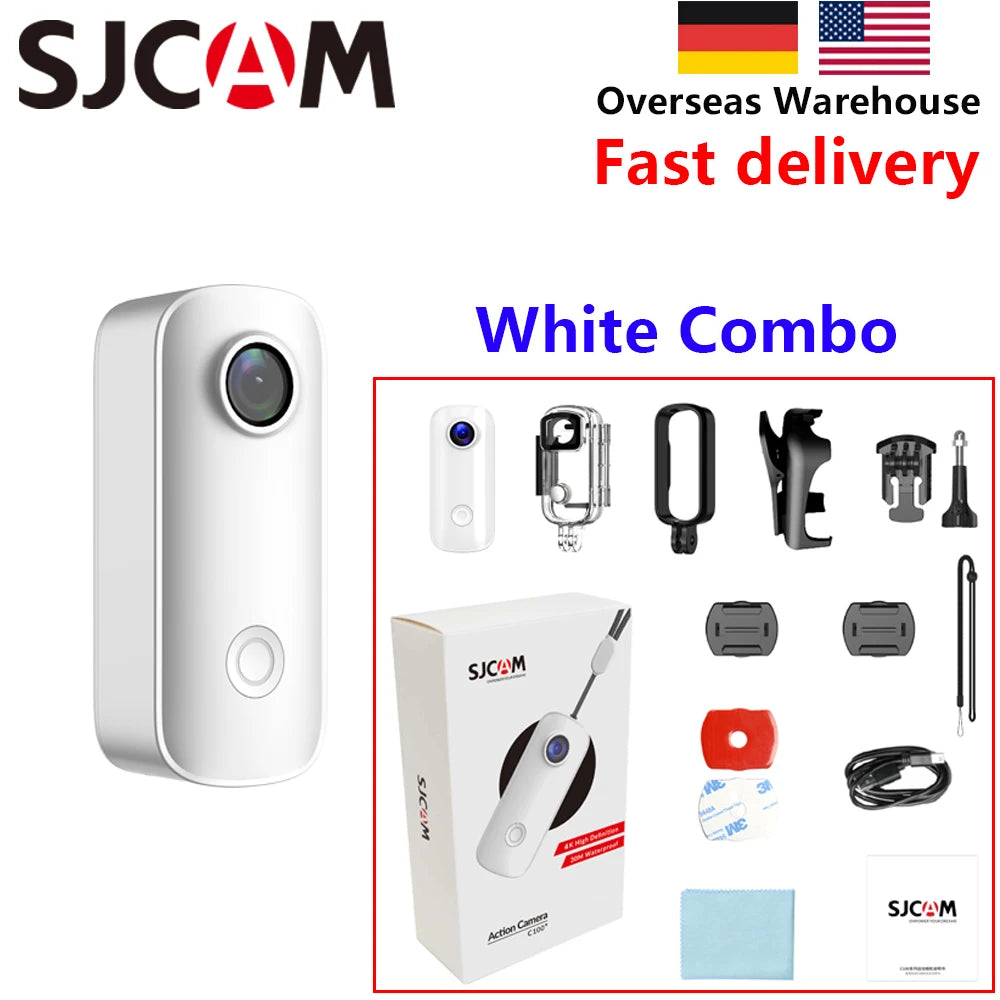 SJCAM 4K FHD 1080P Action Camera 4K30FPS No Screen Wifi 120°Wide Angle 30M Waterproof Bicycle Helmet Outdoor Mini Sports Cameras