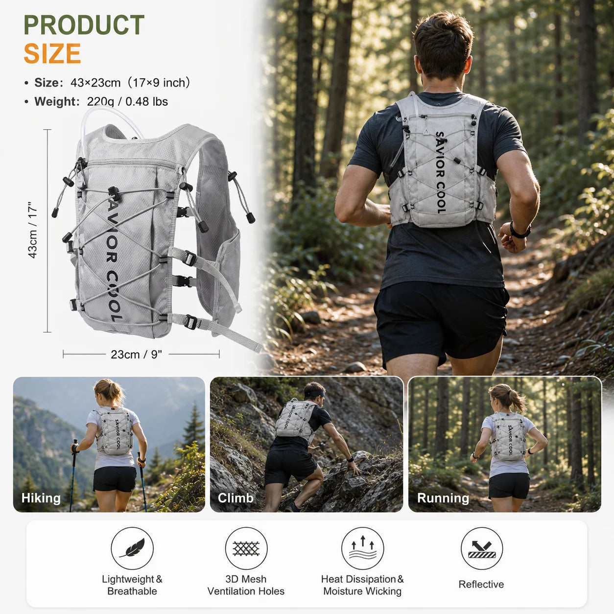 Advanced Cooling Vest With Refrigeration Technology And Water Bladder