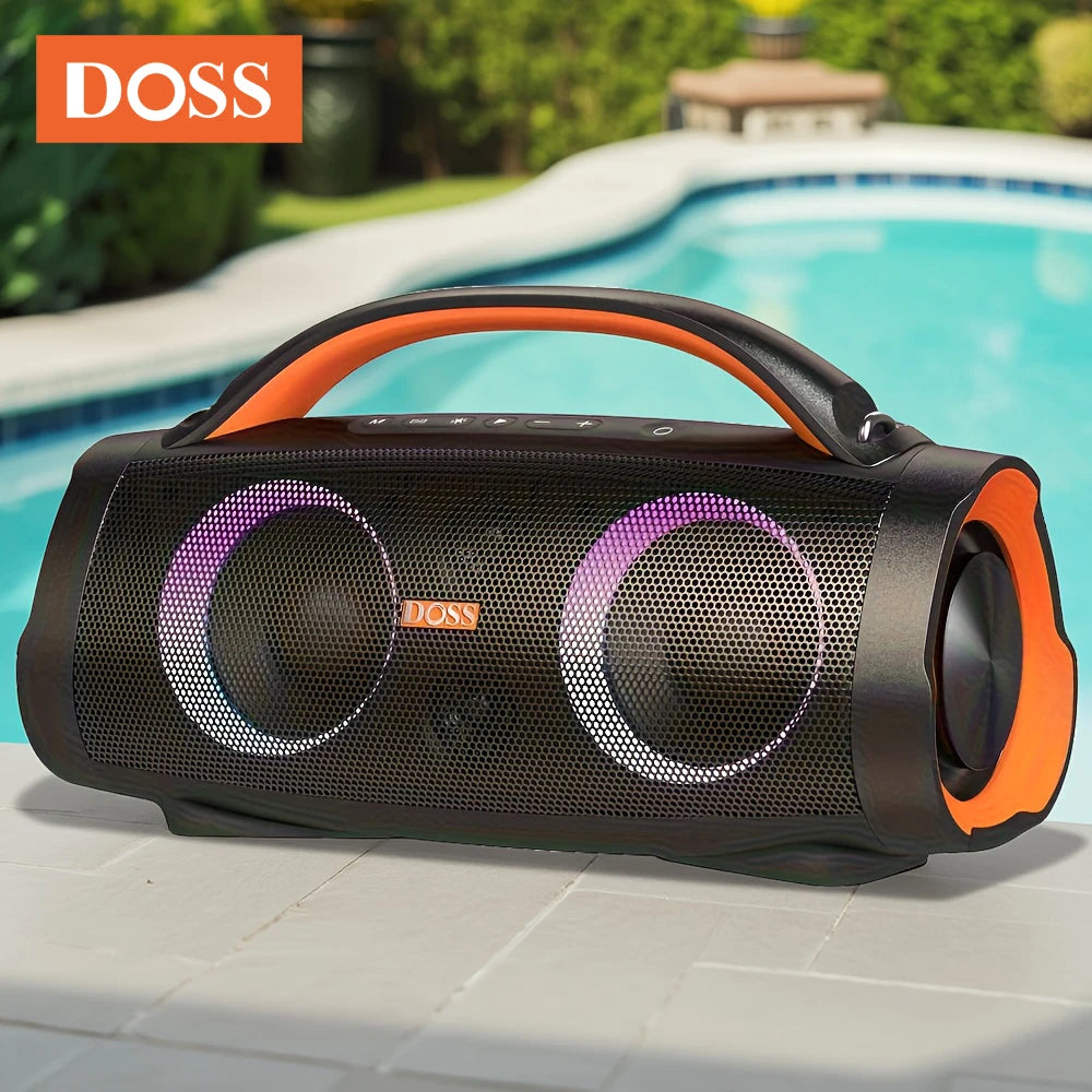DOSS 100W Portable Speaker Bluetooth 5.3 Powerful Stereo Sound