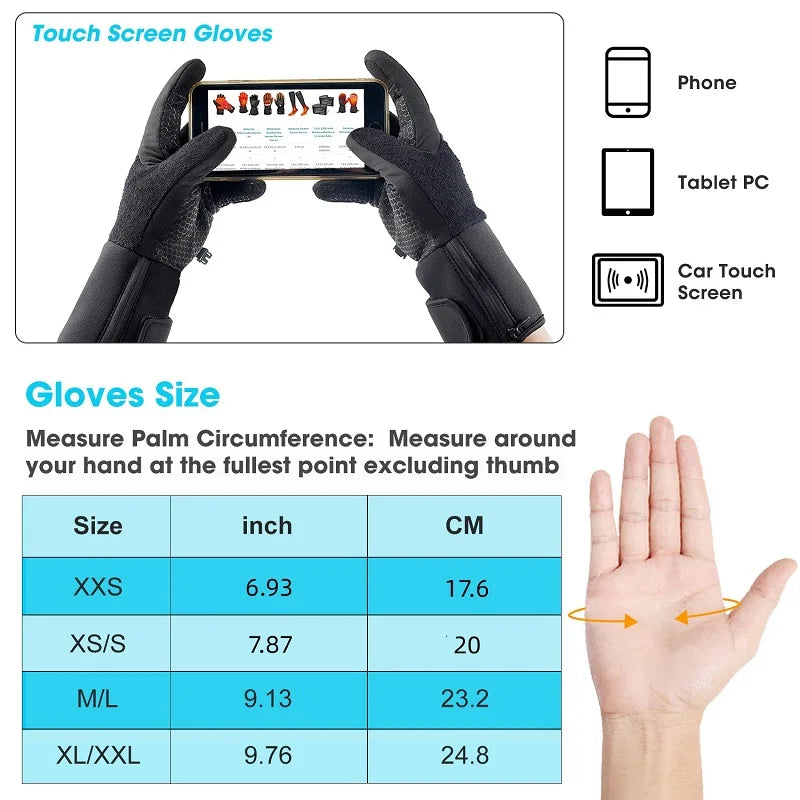 Savior Heat Rechargeable Electric Heated Gloves For Cold Weather