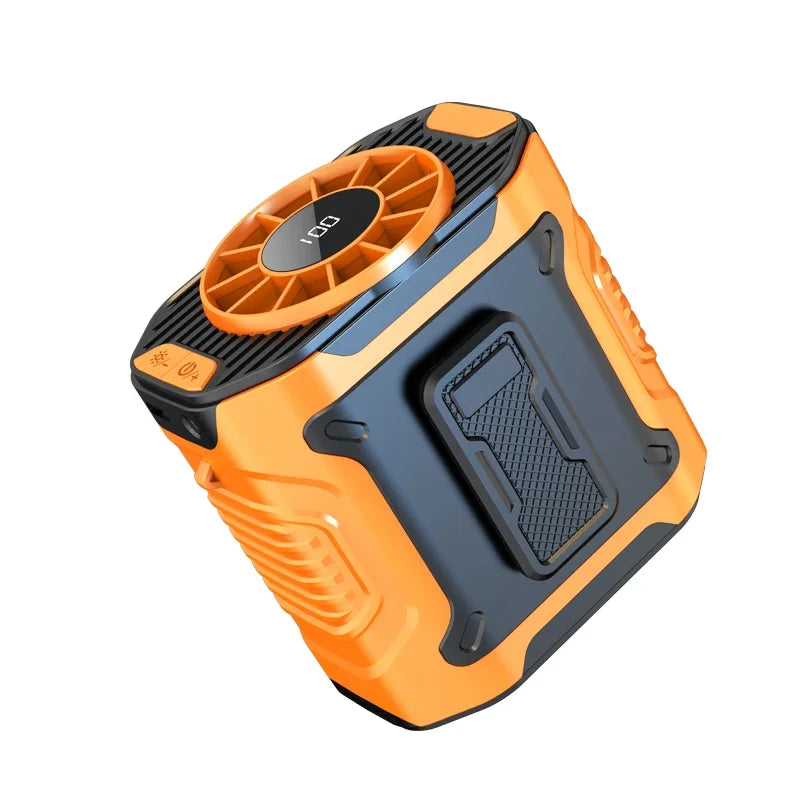 2026 new waist hanging fan outdoor camping fan portable violent fan long endurance cooling and charging