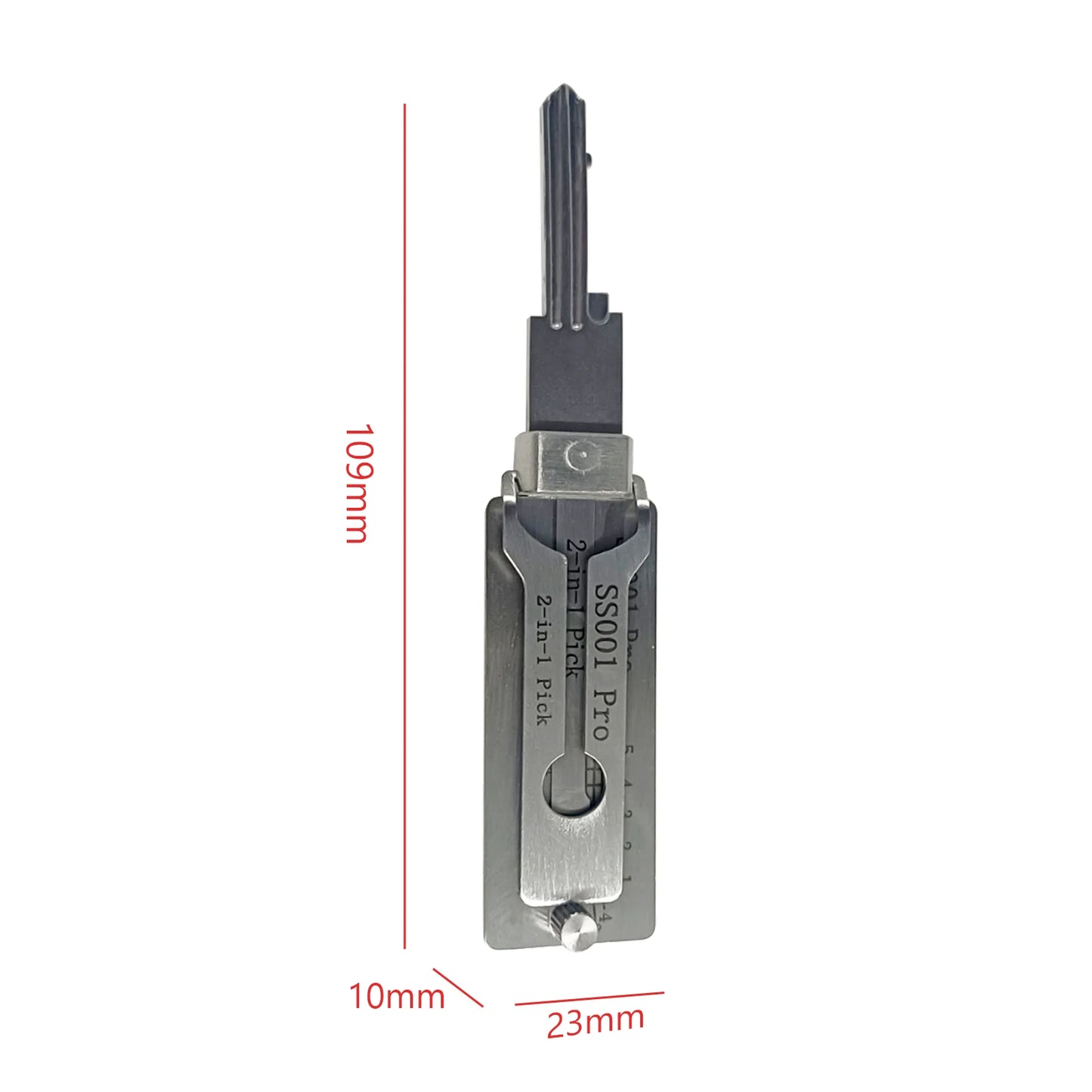 SS001 pro Stainless Steel Key Decoder 2 In 1 Precision Hook & Pick Set Lock Decoder O-ring Pickup Kit Maintenance Repair Hand Tools