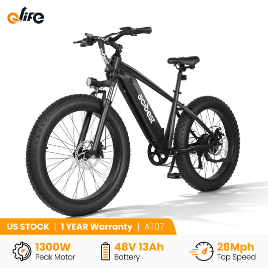 ActBest Ranger Electric Fat Tire Mountain Bike 1300W
