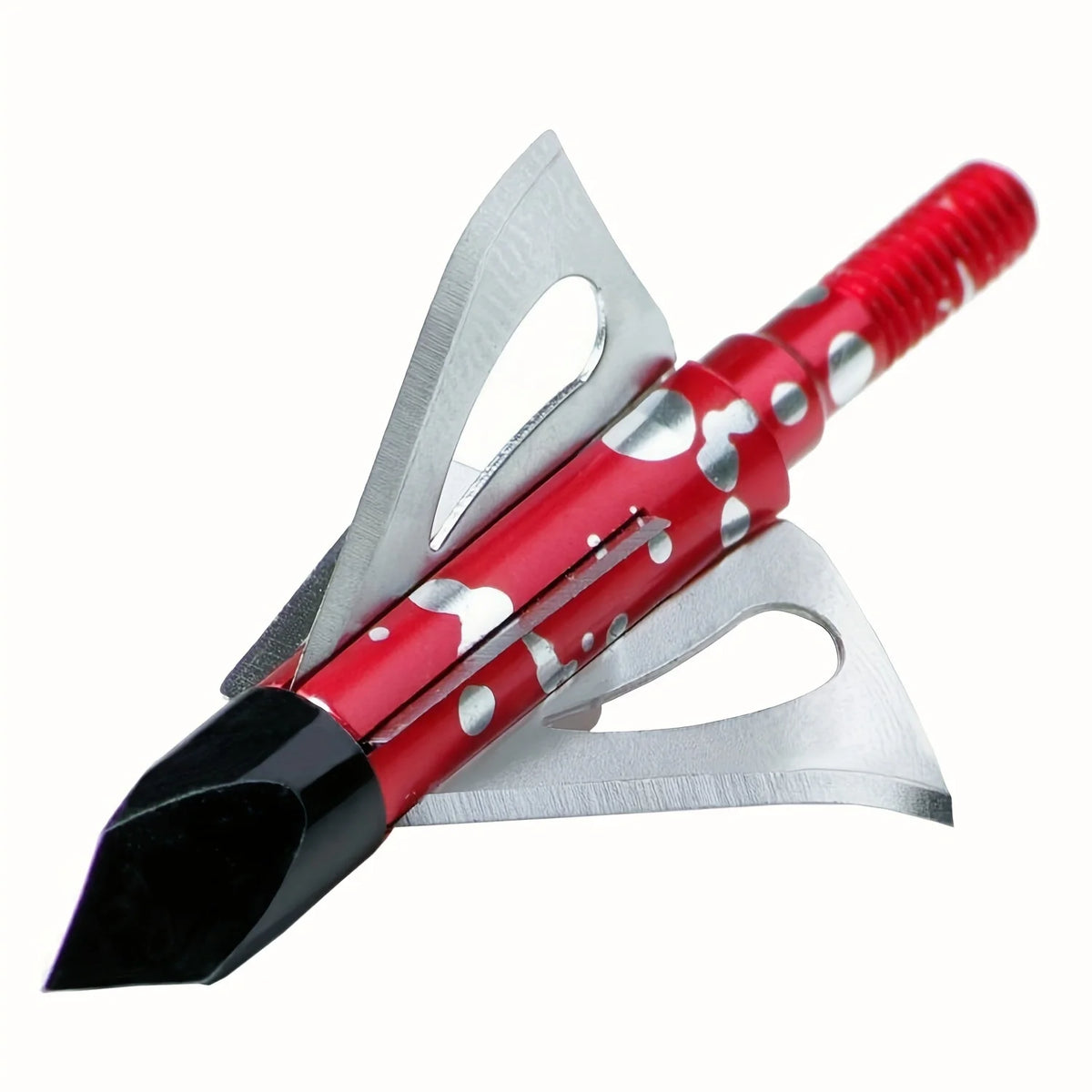 6 PCS Hunting Broadheads 100 Grain Fixed Blade Arrow Tips Archery Arrowhead for Crossbow Compound Bow