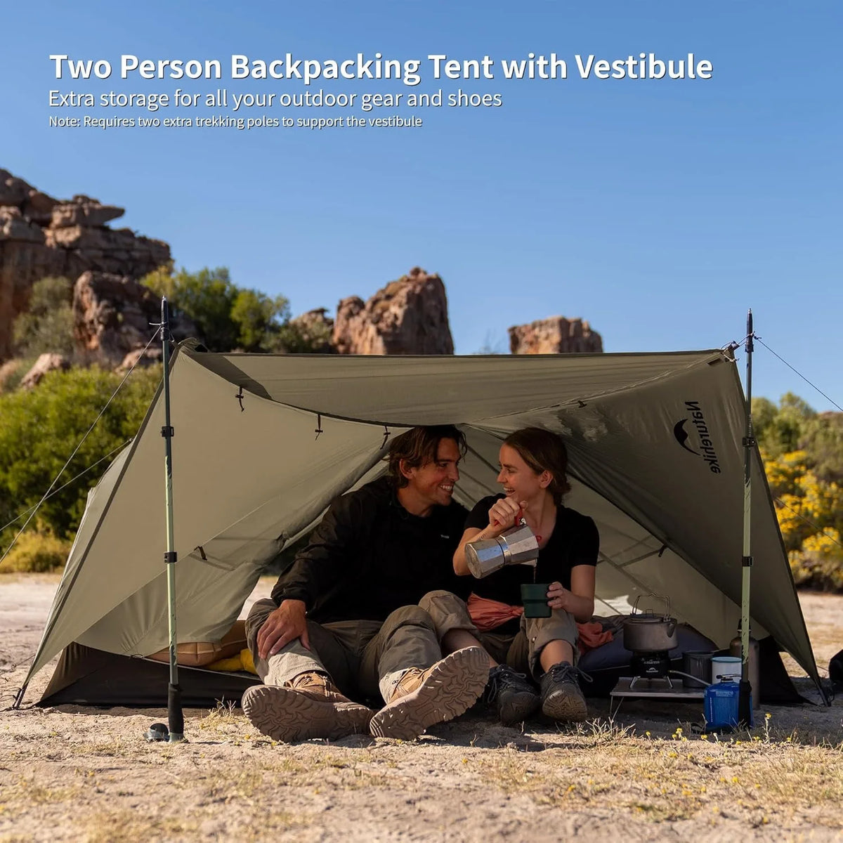 Naturehike Mongar PRO Ultralight 1/2/3 Person Tent Camping Outdoor Waterproof 20D Nylon Backpacking Travel Cycling Tent